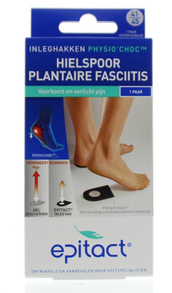 Epitact : Hielspoor inleghakken met Physio'Choc™ maat 41/45
