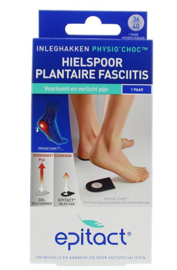 Epitact : Hielspoor inleghakken met Physio'Choc™ maat 36/40