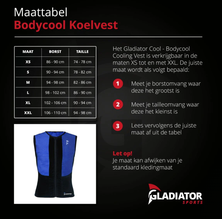 Gladiator Cool : Bodycool koelvest