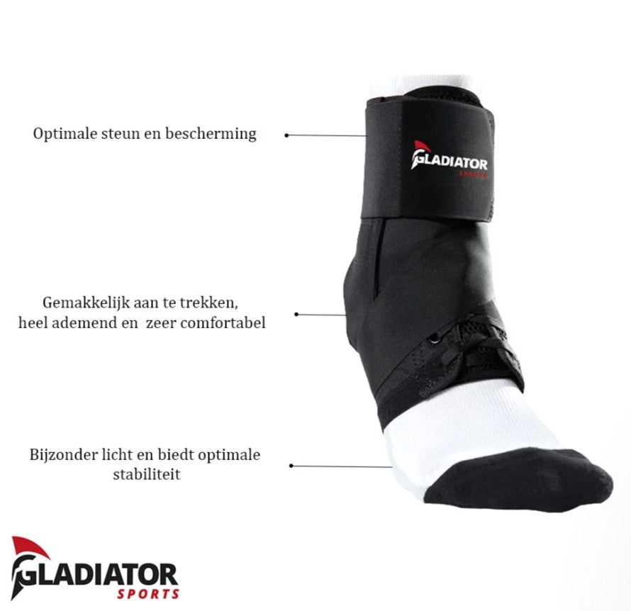 Gladiator Sports : Enkelbrace lichtgewicht met straps