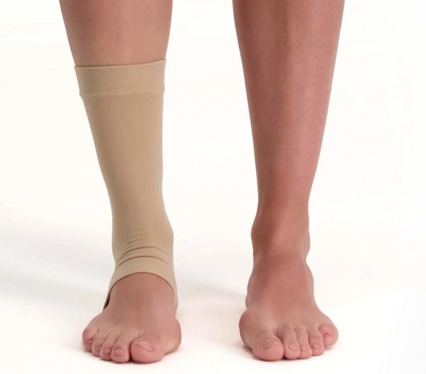 Solelution : Achillespees gel sok - Zwart / Beige (per stuk)