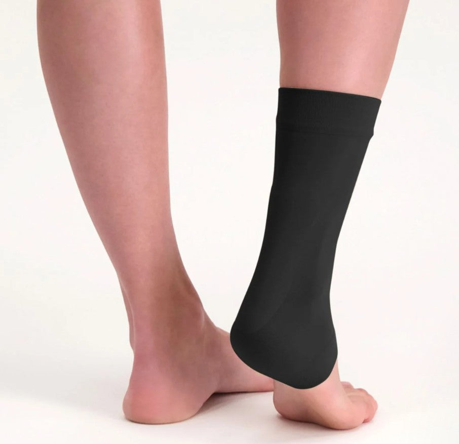 Solelution : Achillespees gel sok - Zwart / Beige (per stuk)